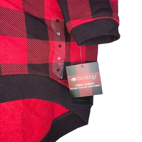 IDEOLOGY Pet Hoodie, buffalo Plaid, red black, Medium - Picture 2 of 6